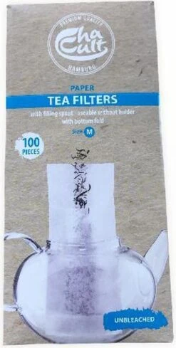 Madame Chai - Chacult - Papier Filtre à Thé - Filtre à Thé Bio - Passoire à Thé Pour Théière - Taille M