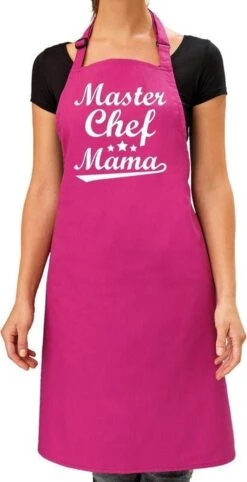Master Chef Mama Gift Tablier De Barbecue / Cuisine Rose Ladies - Tablier Cadeau Pour Les Mères