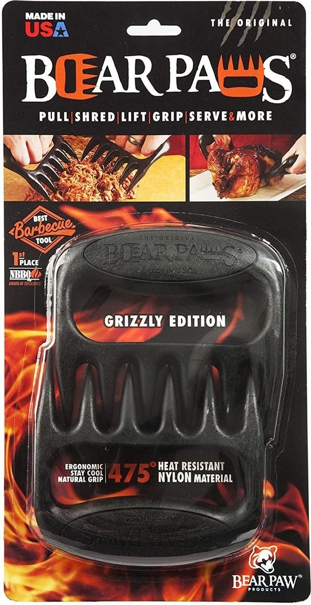 Bear Paws The Original - Zwart, Noir - Pinces à Viande - Pinces De Porc Effiloché 2 Bear Paws The Original - Zwart, Noir - Pinces à Viande - Pinces De Porc Effiloché – Image 2