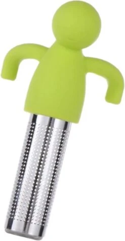 Tea Men - Filtre à Thé Pour Thee En Vrac - Infuseur à Thee - Passoire à Thee - Siliconen - Passe Au Lave-vaisselle - Gris - 2 Pièces