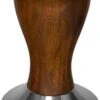 Expresso écarlate | Tamper "Classic" Pour Barista; Avec Poignée Ergonomique En Bois Précieux Et Base En Acier Inoxydable De Précision. Bois De Santal Brun Foncé 54 Mm