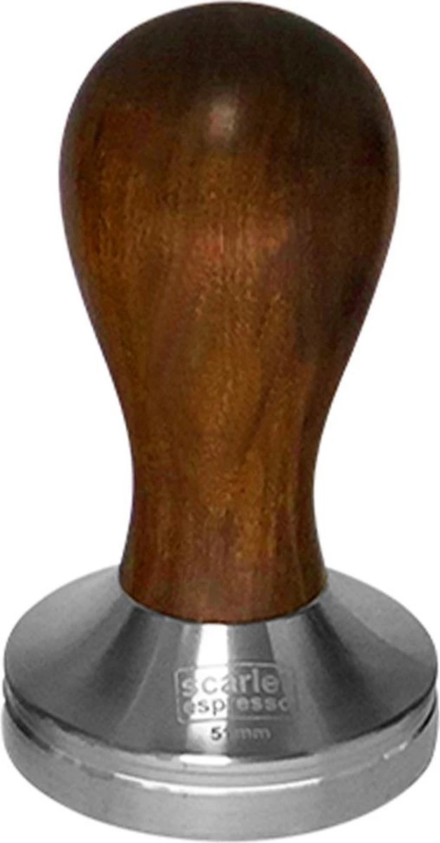 Expresso écarlate | Tamper "Classic" Pour Barista; Avec Poignée Ergonomique En Bois Précieux Et Base En Acier Inoxydable De Précision. Bois De Santal Brun Foncé 54 Mm 1 Expresso écarlate | Tamper "Classic" Pour Barista; Avec Poignée Ergonomique En Bois Précieux Et Base En Acier Inoxydable De Précision. Bois De Santal Brun Foncé 54 Mm