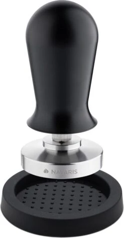 Presse à Café Et Expresso Navaris à Café Moulu - En Acier Inoxydable Avec Poignée En Aluminium - � 51 Mm