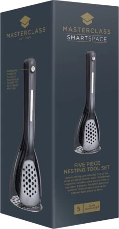 KitchenCraft MasterClass Smart Space Set De Couverts Magnétiques - Silicone Zwart 9 X 9 X 30 Cm 9 KitchenCraft MasterClass Smart Space Set De Couverts Magnétiques - Silicone Zwart 9 X 9 X 30 Cm -Cuisine Fournitures Magasin 627x1200