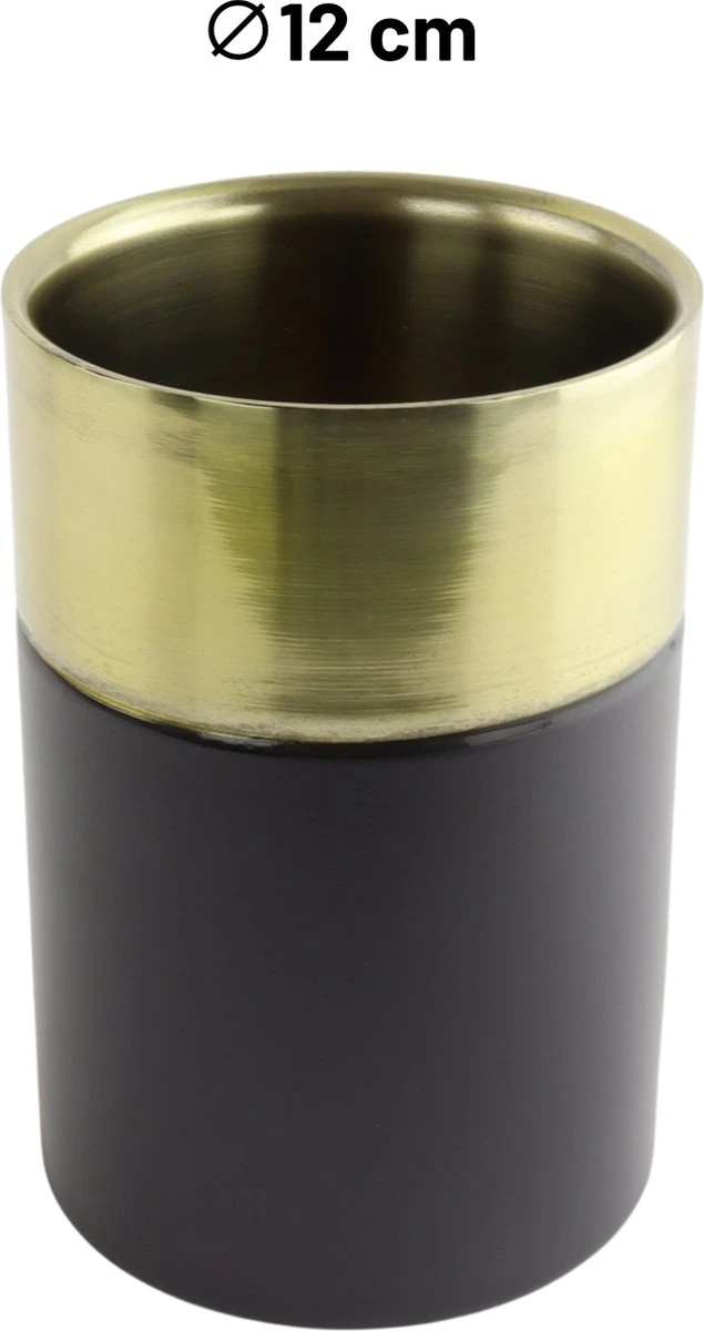 Refroidisseur à Vin Orange85 - Zwart - Or - Acier Inoxydable - Refroidisseur à Champagne 3 Refroidisseur à Vin Orange85 - Zwart - Or - Acier Inoxydable - Refroidisseur à Champagne – Image 3