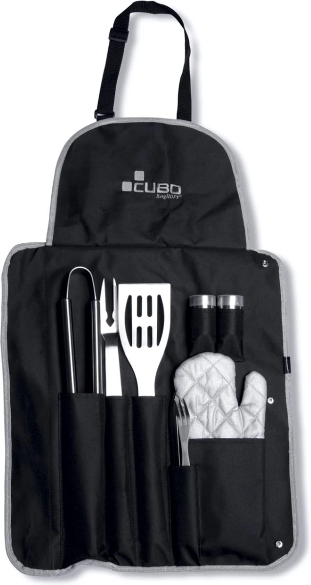 FRITEL Barbecue électrique/grill De Table BBQ 3256 + BERGHOFF Ensemble Barbecue 9 Pièces En Tablier Cubo Line 7 FRITEL Barbecue électrique/grill De Table BBQ 3256 + BERGHOFF Ensemble Barbecue 9 Pièces En Tablier Cubo Line – Image 7