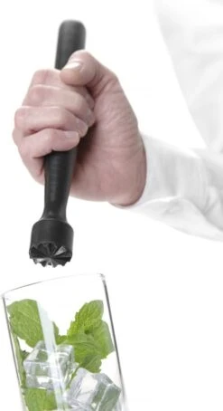 Pilon à Cocktail - Bar Up - Tête Nervurée - Zwart - ø34x207mm - Bar Up 596951 -Cuisine Fournitures Magasin 653x1200 5