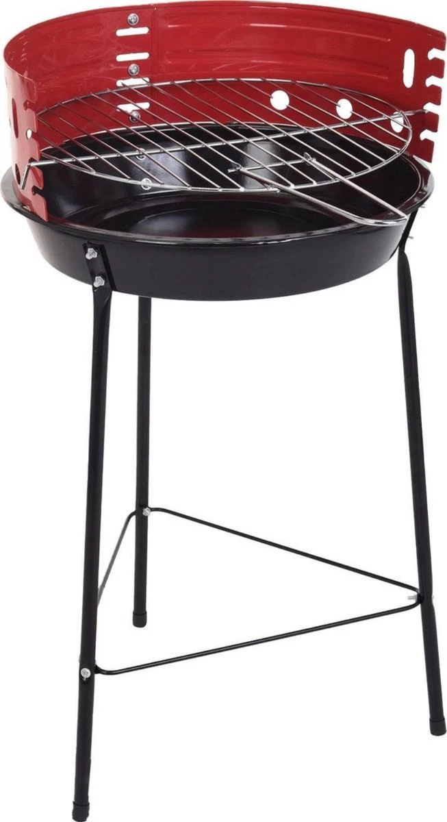 Barbecue Ø36 Cm - Destiné Au Charbon De Bois, Briquettes Ou Bois - 4 Positions Hauteur - Hauteur 51,5 Cm - Acier - 2 Barbecue Ø36 Cm - Destiné Au Charbon De Bois, Briquettes Ou Bois - 4 Positions Hauteur - Hauteur 51,5 Cm - Acier - – Image 2