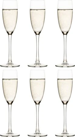 Verre à Champagne Libbey Endura - 185 Ml / 18,5 Cl - 6 Pièces - Passe Au Lave-vaisselle - Intemporel - Qualité Solide
