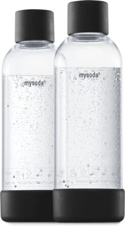 Mysoda 6430052009586 Gourde 1000 Ml Noir, Transparent