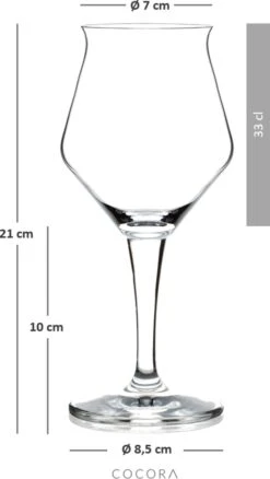 Verres à Bière Spéciaux COCORA - 30cl - 6 Pièces - Top Fermenteur - Sommelier - Verre à Bière Sur Pied - Verre Cristal -Cuisine Fournitures Magasin 676x1200 8