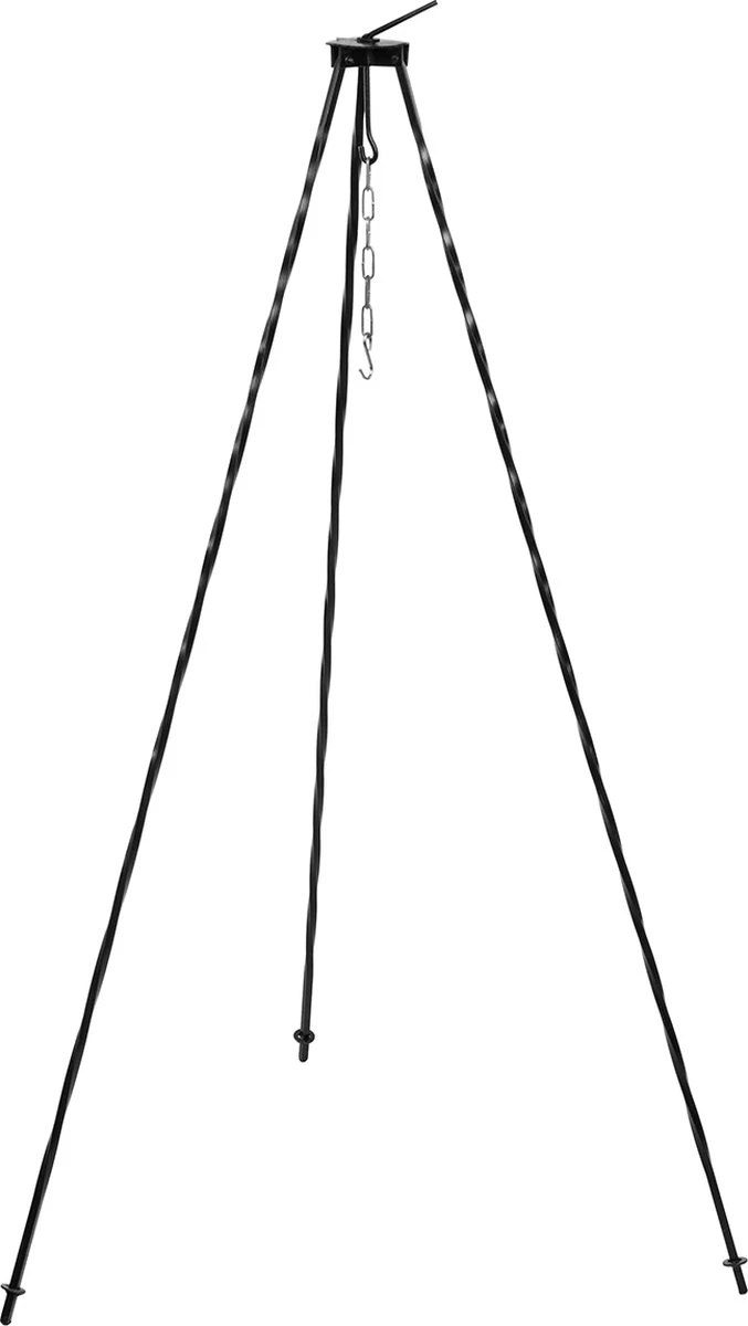 Support De Bouilloire Trépied En Acier Meyerhoff 1,2 M Pour Au-dessus Du Feu De Camp - Parfait Pour Les Bouilloires Hongroises - Avec Chaîne 1 Support De Bouilloire Trépied En Acier Meyerhoff 1,2 M Pour Au-dessus Du Feu De Camp - Parfait Pour Les Bouilloires Hongroises - Avec Chaîne