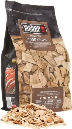 Copeaux De Bois Pour BBQ Weber Copeaux De Wood' Hickory - 700 Gr