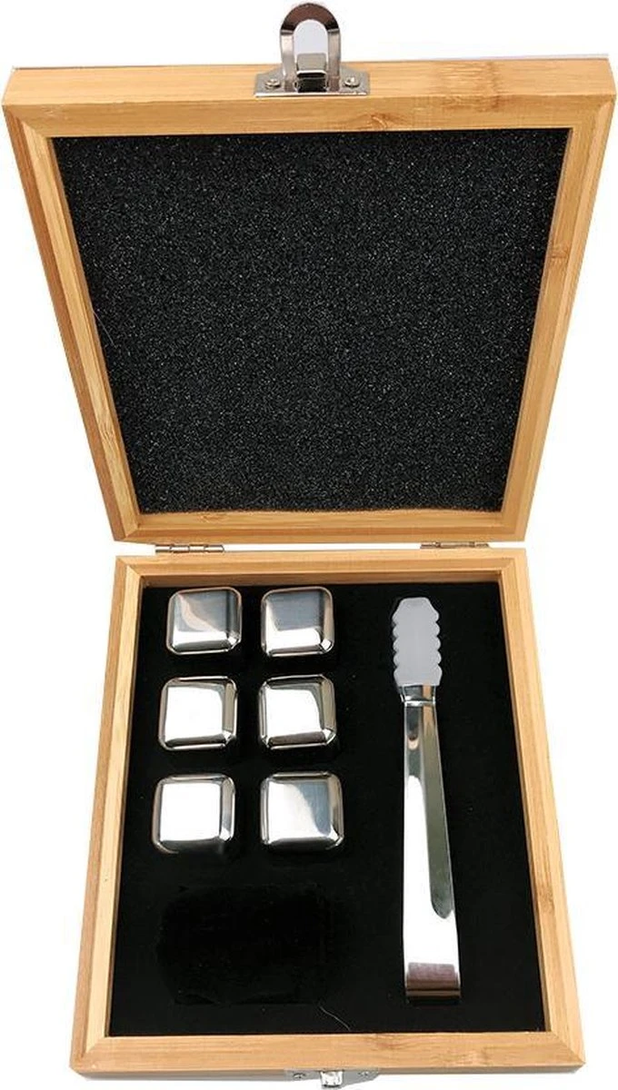 Set De Pierres à Whisky (6 Pièces) Incl. - Pierres Whisky Les Tenailles - Luxe Gift Set - Cubes De Glace Réutilisables - Icecubes Avec Des Pinces 1 Set De Pierres à Whisky (6 Pièces) Incl. - Pierres Whisky Les Tenailles - Luxe Gift Set - Cubes De Glace Réutilisables - Icecubes Avec Des Pinces