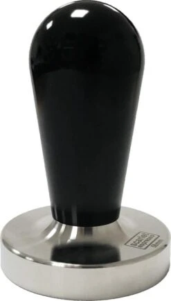 Expresso écarlate | Tamper "Elegant" Pour Barista; Avec Poignée Ergonomique En Aluminium Et Base En Acier Inoxydable De Précision; Pour Une Extraction Parfaite Avec Des Machines De Sérigraphie. Noir 51 Mm