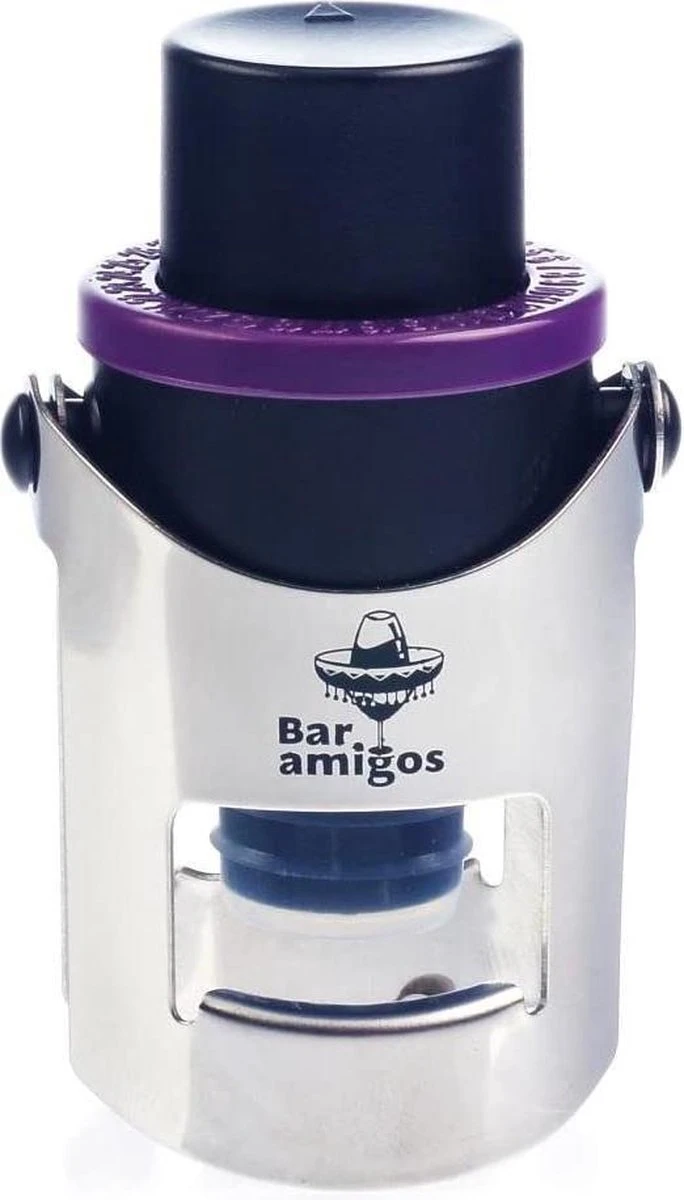 Bar Amigos Champagne Prosecco Bouchon Pressoir à Vin Pétillant - Violet 10 Bar Amigos Champagne Prosecco Bouchon Pressoir à Vin Pétillant - Violet – Image 10