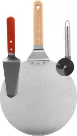 Springos Pizza Scoop - Coupe-pizza - Spatule - 25 Cm - Naturel/ Argent -Cuisine Fournitures Magasin 684x1200 2