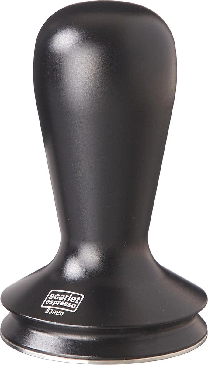 Expresso écarlate | Tamper "Nero" Pour Barista; Avec Poignée Ergonomique En Aluminium Et Base En Acier Inoxydable. Noir 53 Mm 1 Expresso écarlate | Tamper "Nero" Pour Barista; Avec Poignée Ergonomique En Aluminium Et Base En Acier Inoxydable. Noir 53 Mm