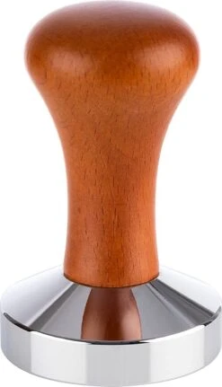 Buddy´s Bar - Barista Edition, Tamper Premium, Compresseur à Café Base Ø 58 Mm, H : 9 Cm, Acier Inoxydable, Tampon Expresso Pour Porte-tamis 58 Mm, Tamper à Café Avec Tapis En Silicone, Manche En Bois -Cuisine Fournitures Magasin 687x1200