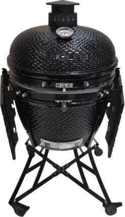Evolve Advanced - Barbecue Kamado 24" / 61 CM / XXL - Accessoires Gratuits Inclus - Parois En Céramique - Forme D'oeuf - Chaleur Directe + Chaleur Indirecte - Ventilation Professionnelle - Thermomètre Intelligent -Cuisine Fournitures Magasin 689x1200