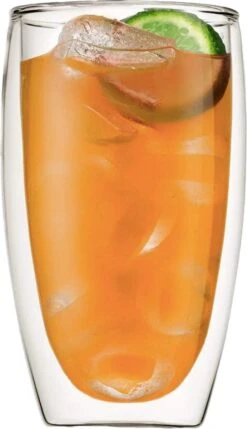 Verre GLAEZ® à Double Paroi - Verres à Verres à Café Latte Macchiato - Tasses à Café / Verres à Thé - Longdrinkglas - Mojitoglas - Verre à Café Verres à Thé à La Bouche - Verres à Café à Double Paroi - Lave-vaisselle - 450 Ml -Cuisine Fournitures Magasin 691x1200 2