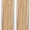 200x Brochettes/brochettes En Bois De Bamboe 30 Cm - Brochettes - Brochettes BBQ - Brochettes Cocktail