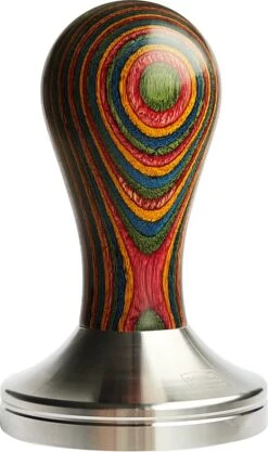 Expresso écarlate | Tamper "classic Colorato", Tampon Expresso élégant Avec Poignée Ergonomique En Bois Précieux Coloré, Pour Un Expresso Parfait, Barista Multi 58 Mm