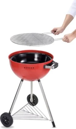 Luxaliving - Barbecue à Charbon - Barbecue Boule Kogelbarbecue X H90 Centimètres - Barbecue Rond - Barbecue Sur Roues - Rouge - Métal 11 Luxaliving - Barbecue à Charbon - Barbecue Boule Kogelbarbecue X H90 Centimètres - Barbecue Rond - Barbecue Sur Roues - Rouge - Métal -Cuisine Fournitures Magasin 713x1200