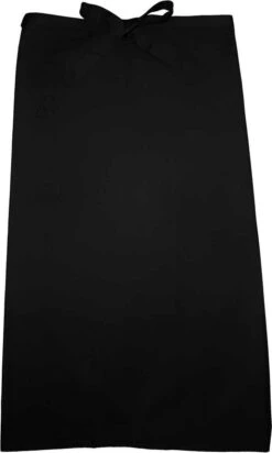 Tablier De Chef Homéé® Noir - 100x100cm - 65% Polyester 35% Coton 240g. P / M²