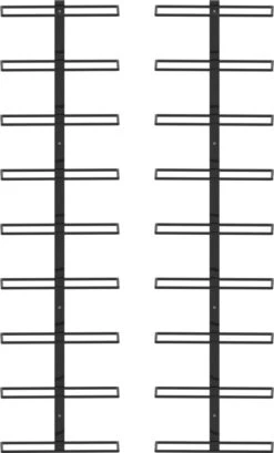 Range-bouteilles Premium - Casiers à Vin Muraux Pour 18 Bouteilles 2 Pcs Fer Noir 10 Range-bouteilles Premium - Casiers à Vin Muraux Pour 18 Bouteilles 2 Pcs Fer Noir -Cuisine Fournitures Magasin 725x1200 2