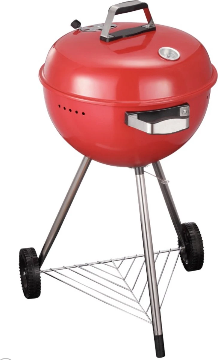 Luxaliving - Barbecue à Charbon - Barbecue Boule Kogelbarbecue X H90 Centimètres - Barbecue Rond - Barbecue Sur Roues - Rouge - Métal 2 Luxaliving - Barbecue à Charbon - Barbecue Boule Kogelbarbecue X H90 Centimètres - Barbecue Rond - Barbecue Sur Roues - Rouge - Métal – Image 2