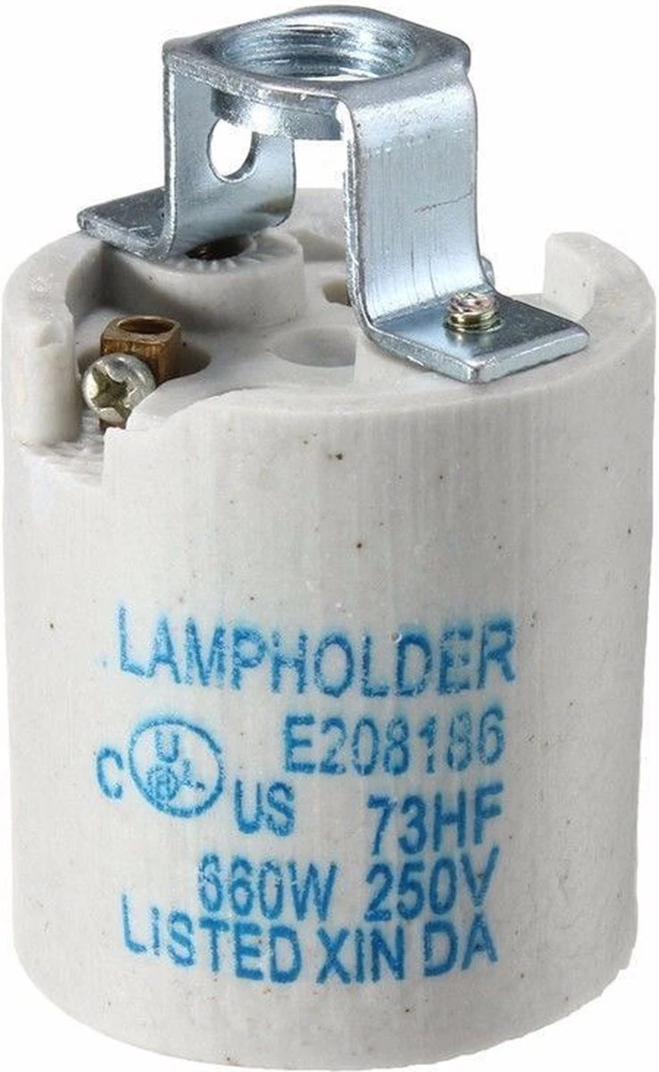 Vintage Industrial E27 Edison Vis Ampoule Céramique Porcelaine Titulaire Socket Lampe Titulaire 4 Vintage Industrial E27 Edison Vis Ampoule Céramique Porcelaine Titulaire Socket Lampe Titulaire – Image 4