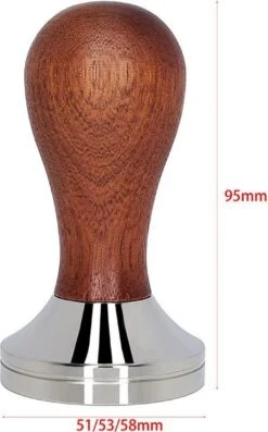 Cyrus Tamper Acier Inoxydable 58mm Manche En Bois - Outils Barista - Cyruscoffee - Tamper + Cadeau -Cuisine Fournitures Magasin 747x1200 1