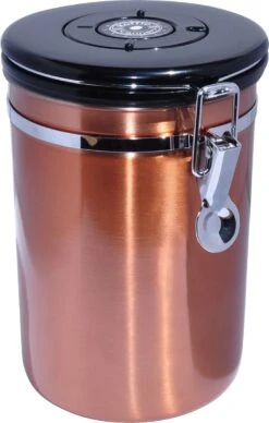 KoffieCanners De Rangement Pour Café Hermétique Avec échappement De CO2 Pour 1000 Grammes - Boîte à Café En Koper