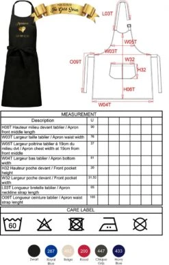 KARIBAN Cadeau Prénom - Kevin - Masterchef - Tablier De Cuisine Ou Barbecue - Noir - Cadeau Vaderdag - Jour De Mariage - Anniversaire - Anniversaire 7 KARIBAN Cadeau Prénom - Kevin - Masterchef - Tablier De Cuisine Ou Barbecue - Noir - Cadeau Vaderdag - Jour De Mariage - Anniversaire - Anniversaire -Cuisine Fournitures Magasin 765x1200 2