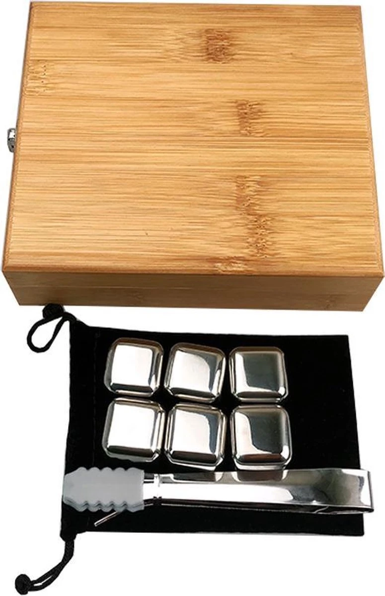 Set De Pierres à Whisky (6 Pièces) Incl. - Pierres Whisky Les Tenailles - Luxe Gift Set - Cubes De Glace Réutilisables - Icecubes Avec Des Pinces 4 Set De Pierres à Whisky (6 Pièces) Incl. - Pierres Whisky Les Tenailles - Luxe Gift Set - Cubes De Glace Réutilisables - Icecubes Avec Des Pinces – Image 4