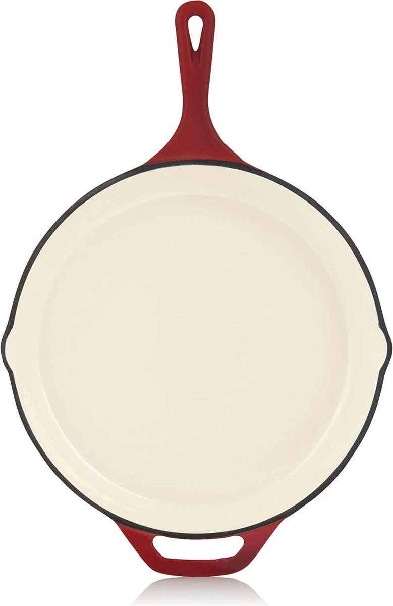 Mahlzeit Poêle En Fonte Avec Couvercle émaillé, Ø 29,5 Cm, Dark Cherry, Cocotte à Deux Becs, Couvercle De Poêle à Griller, Poêle Universelle, Poêle En Fonte, Cocotte Avec Couvercle, Rebord Haut, Casseroles 6 Mahlzeit Poêle En Fonte Avec Couvercle émaillé, Ø 29,5 Cm, Dark Cherry, Cocotte à Deux Becs, Couvercle De Poêle à Griller, Poêle Universelle, Poêle En Fonte, Cocotte Avec Couvercle, Rebord Haut, Casseroles – Image 6