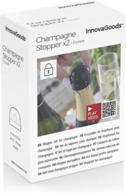 INNOVAGOODS - BOUCHONS DE CHAMPAGNE - 2 PIÈCES - BOUTEILLE DE FERMETURE -Cuisine Fournitures Magasin 782x1200 2