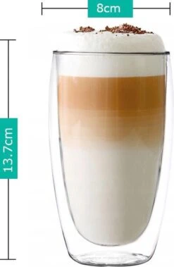 Verres à Latte Macchiato De Luxe à Double Paroi - Verres à Verres à Café à Double Paroi - Verres à Cappuccino - Tasse à Cappuccino - Verres à Latte - Verre à Thé à Double Paroi 380 ML - Set De 2 -Cuisine Fournitures Magasin 782x1200 3