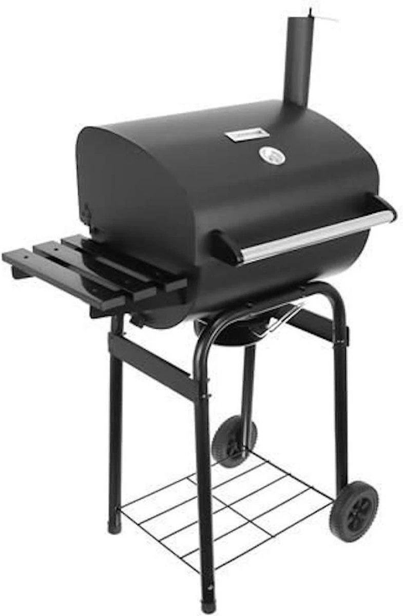 EASTWALL Charcoal Grill Barbecue - Barbecue Avec Table D'appoint - Barbecue à Charbon Mobile - Incl. Outils Et Ventilateur Pour Barbecue - 49x80x120 Cm - Acier Inoxydable - Noir 2 EASTWALL Charcoal Grill Barbecue - Barbecue Avec Table D'appoint - Barbecue à Charbon Mobile - Incl. Outils Et Ventilateur Pour Barbecue - 49x80x120 Cm - Acier Inoxydable - Noir – Image 2
