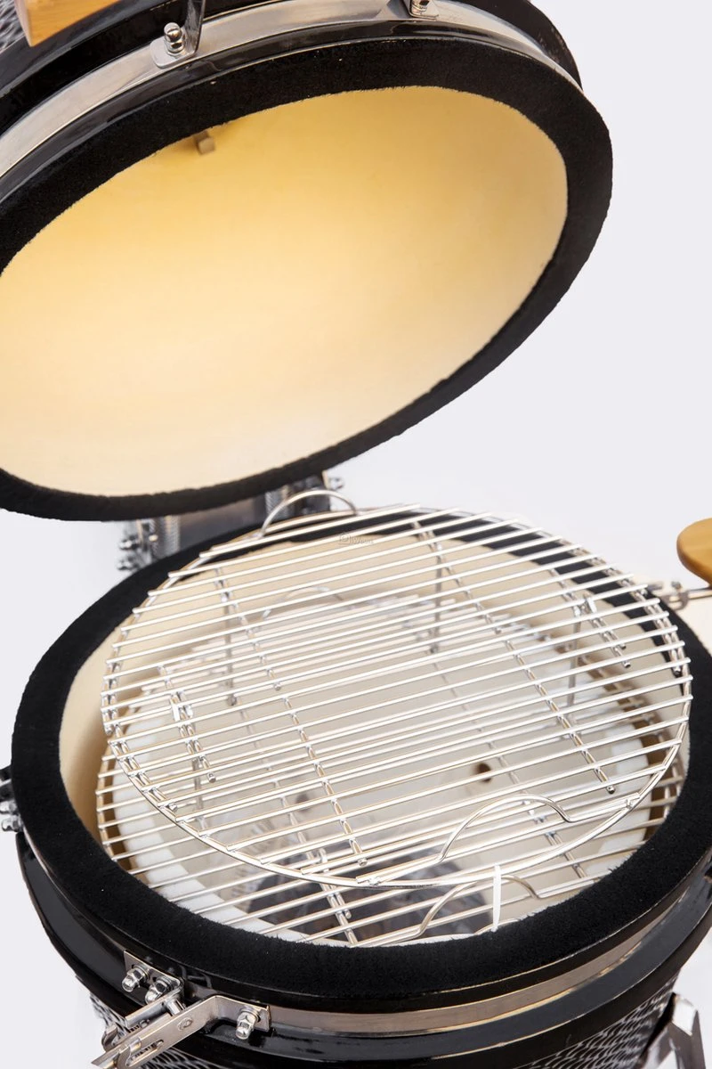 Kamado Medium Landmann Ø 45,7 Cm 18 Pouces Zwart - Avec Roulettes - Avec Thermomètre - Avec Grille De Ventilation - Barbecue Kamado - Barbecue En Céramique - Kamado Large 4 Kamado Medium Landmann Ø 45,7 Cm 18 Pouces Zwart - Avec Roulettes - Avec Thermomètre - Avec Grille De Ventilation - Barbecue Kamado - Barbecue En Céramique - Kamado Large – Image 4