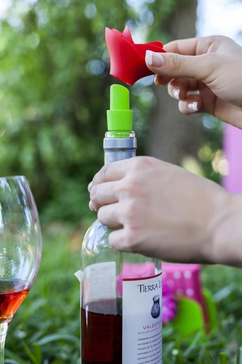 Vigar Service à Vin Flower Power , Silicone, Multicolore, 7 X 6 X 9 Cm 7117 4 Vigar Service à Vin Flower Power , Silicone, Multicolore, 7 X 6 X 9 Cm 7117 – Image 4