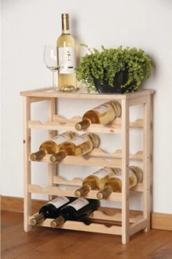 Casier à Vin En Bois / Casier à Bouteilles De Vin Avec étagère 55 Cm - Magasin De Bouteilles De Vin - Casiers à Vin / Casiers à Bouteilles De Vin - Coffret à Vin / Caisses à Vin -Cuisine Fournitures Magasin 800x1200 45