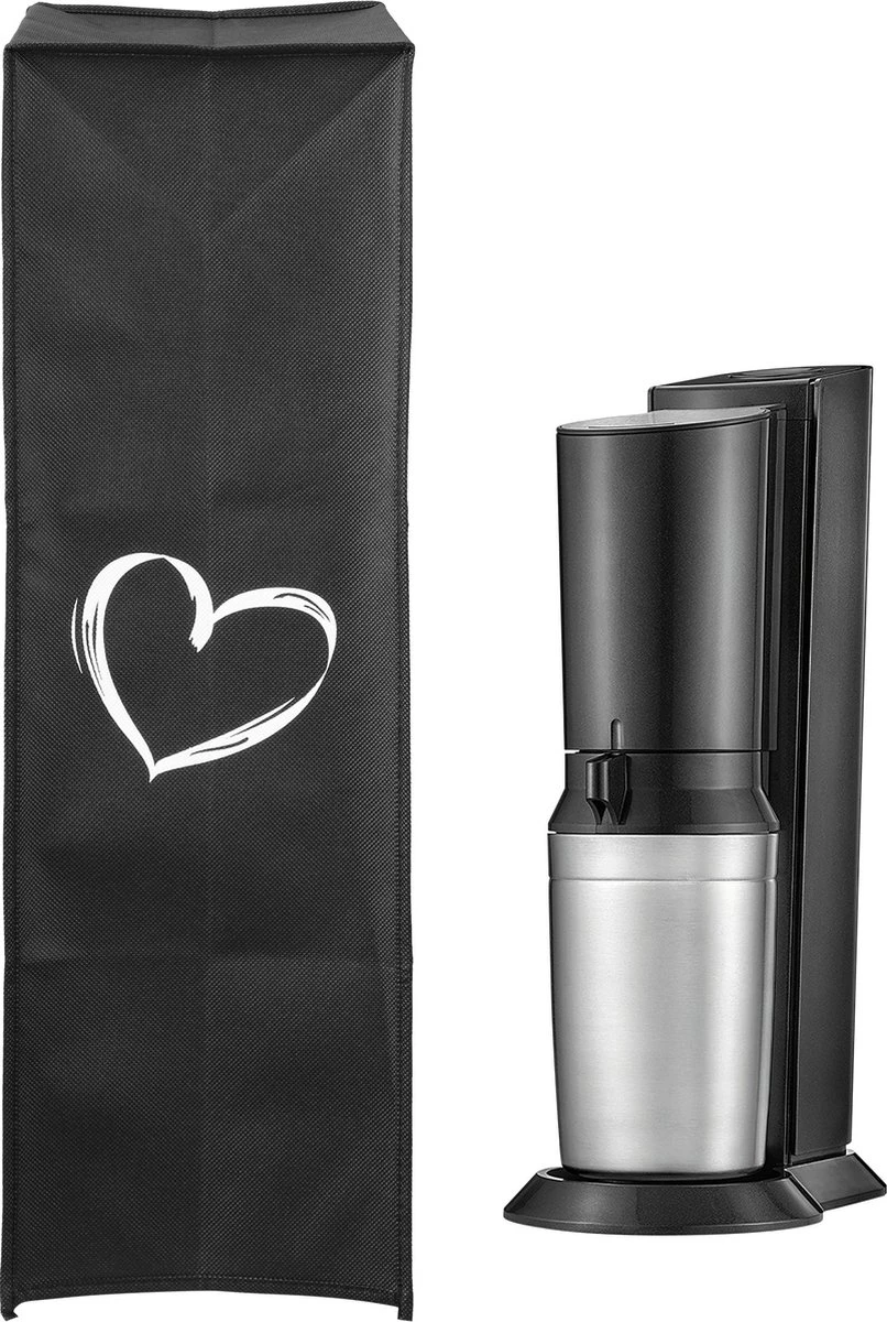 Kwmobile Étui De Protection Pour Sodamaker - Compatible Avec SodaStream Soda Stream Crystal 2.0 - En Blanc / Noir Brossé Hart Design 4 Kwmobile Étui De Protection Pour Sodamaker - Compatible Avec SodaStream Soda Stream Crystal 2.0 - En Blanc / Noir Brossé Hart Design – Image 4