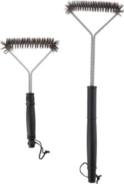 Lot De 2 Brosses De Nettoyage Pour Barbecue En Acier Inoxydable - 2 Pièces - Accessoires De Nettoyage Pour Barbecue