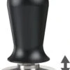 Expresso écarlate | Tamper "Perfetto" Pour Barista; Calibré à Une Pression De Contact De 35 Lb; Avec Manche En Aluminium Ou En Bois Fin Et Base En Acier Inoxydable De Précision. Noir 58,5 Mm