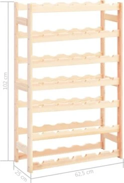 Prolenta Premium - Casier à Vin Pour 42 Bouteilles En Bois De Pin - Maison Et Jardin -Cuisine Fournitures Magasin 810x1200 3