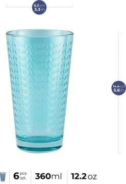 Tressa Verres Colorés, Ensemble De 6 Verres à Boire, 360 Ml, Verres à Cocktail, Verres à Eau, Verres Long Drink Colorés, Caipirinha, Verre à Boire, Verre à Eau, Motif Géométrique 11 Tressa Verres Colorés, Ensemble De 6 Verres à Boire, 360 Ml, Verres à Cocktail, Verres à Eau, Verres Long Drink Colorés, Caipirinha, Verre à Boire, Verre à Eau, Motif Géométrique -Cuisine Fournitures Magasin 823x1200 4