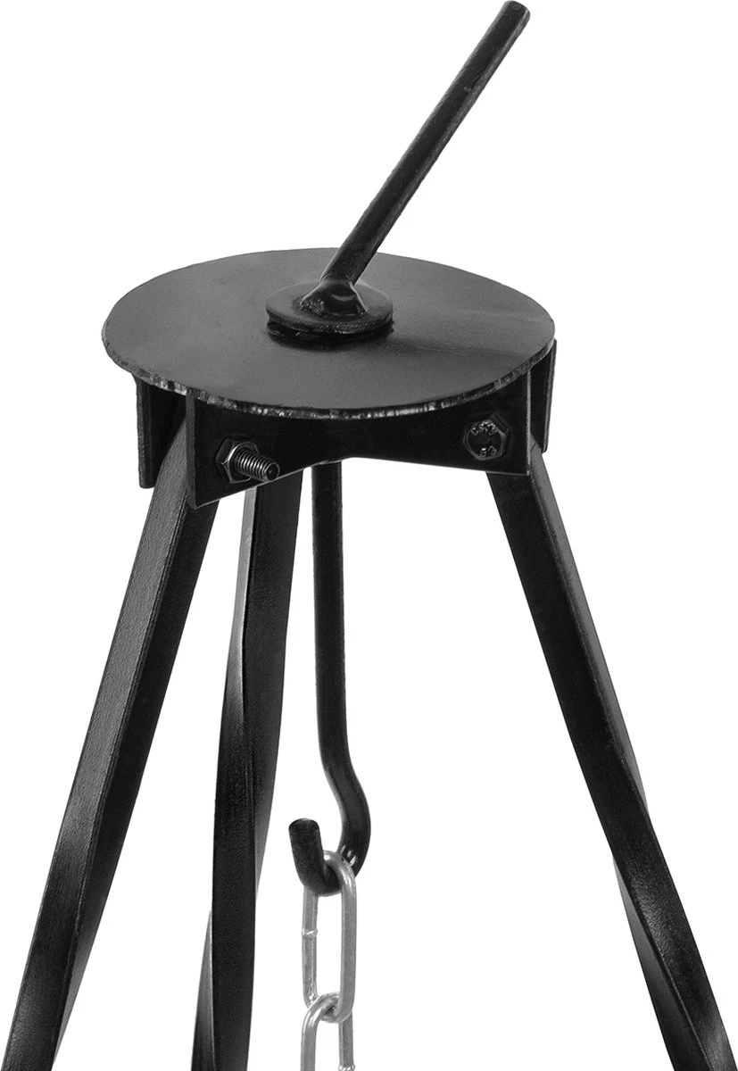 Support De Bouilloire Trépied En Acier Meyerhoff 1,2 M Pour Au-dessus Du Feu De Camp - Parfait Pour Les Bouilloires Hongroises - Avec Chaîne 3 Support De Bouilloire Trépied En Acier Meyerhoff 1,2 M Pour Au-dessus Du Feu De Camp - Parfait Pour Les Bouilloires Hongroises - Avec Chaîne – Image 3