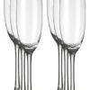 18x Flûtes à Champagne/ Flûtes Transparentes Plaza 190 Ml -19 Cl - Verres De Champagne - Boissons Champagne - Flûtes à Champagne